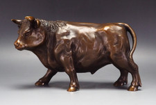 Superb Japanese Vintage (1980s) Bronze Bull, Hiroshi Murata