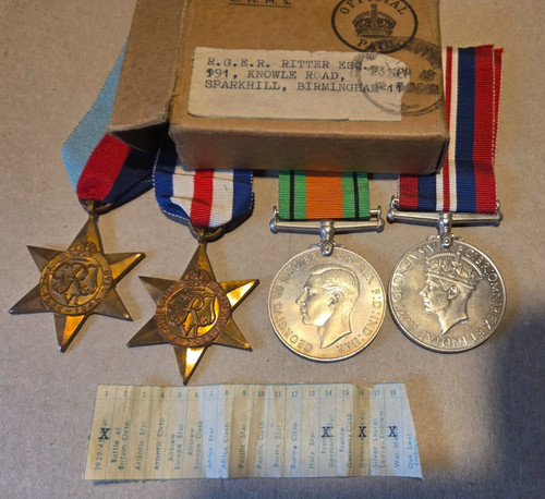 Group 4 raf medals - group,