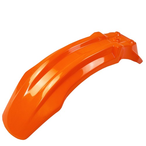 Orange front fender plastic - front,