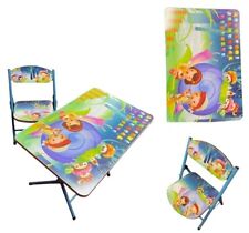 KIDS EDUCATIONAL FOLDABLE TABLE & CHAIRS SET WITH MULTI DESIGN & VIBRANT COLOURS