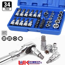 34PCS Torx Star Socket & Bit