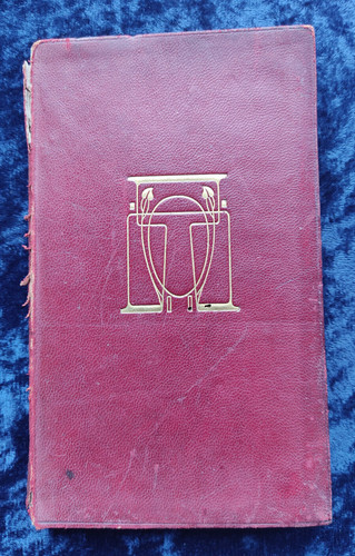 Antique english red leather - antique,
