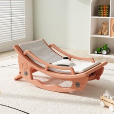 Kids Rocking Chair w/ Removable Cushion Safe Ergonomic Design for Baby Toddlers