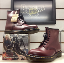 Dr Martens Men's Boots 1460 Cherry Red Smooth Leather 8 Eyelet Size UK 7 EU 41