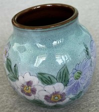 Chelsea Studio Pottery Vase 6 Inch Floral Design