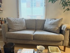 IKEA Karlstad 2 Seater Sofa ISUNDA Grey- excellent Condition OAK feet london W8 
