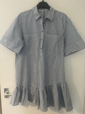 ZARA Blue/White Striped Shirt