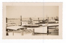 Vintage photo docked boats - vintage,
