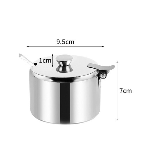 Stainless steel sugar - steel, bowl