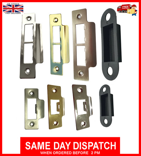 Door strike plate chrome - door,