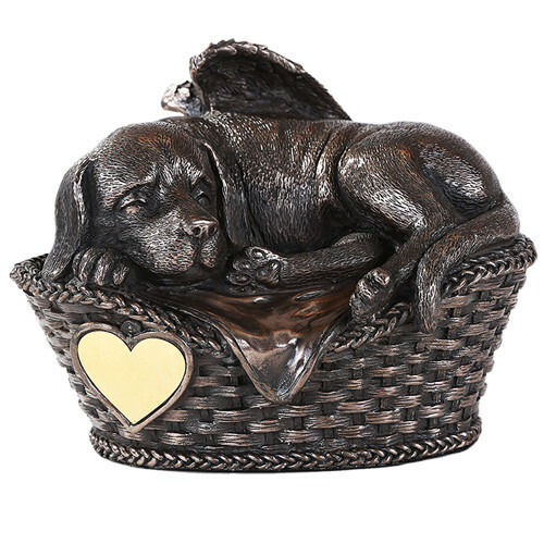 Angel dog urn for cremation - dog,