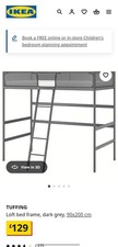 Ikea Tuffing Metal Loft Cabin Bed
