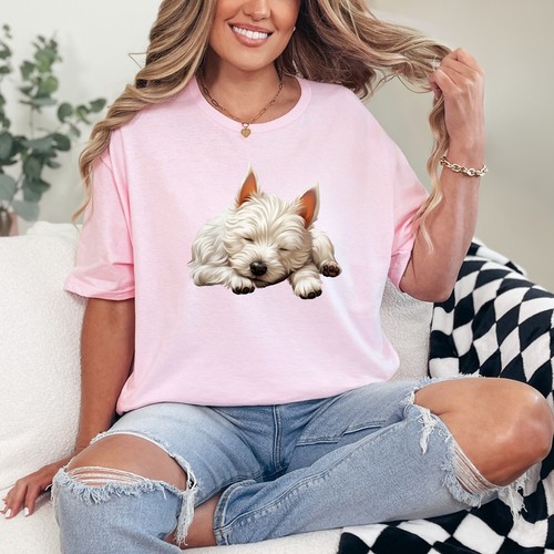 Sleeping westie puppy womens - sleeping,