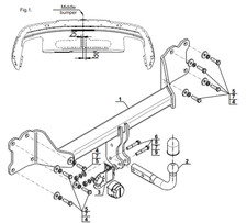 Swan Neck Tow Bar For Audi Q7