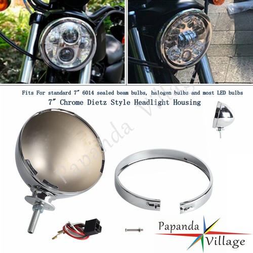 Chrome headlight buckets - 7",