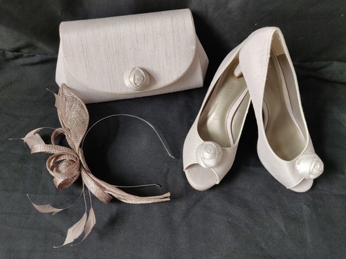 Silver beige white shoes - beige,