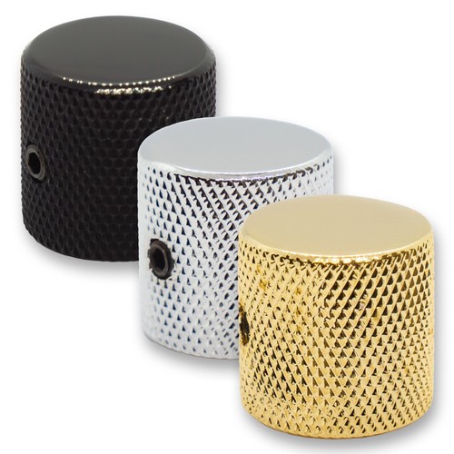Knurled flat top control knob - knurled,