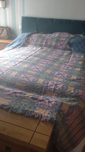 Vintage welsh tapestry blanket - vintage,