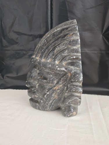 Vintage indian head carved - vintage,