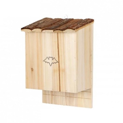 Wooden bat nest box natural - box,