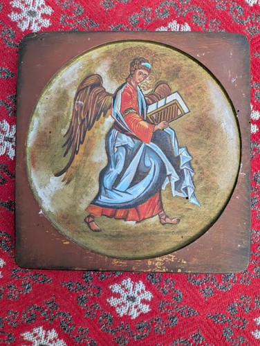 Antique orthodox wood icon - antique,