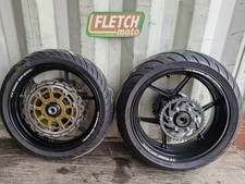 2004 KAWASAKI ZX10R C1H GEN 1 WHEELS WITH TYRES DISCS AND SPROCKET CARRIER...