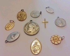 Collection Of 10 Religious Medals And Pendants