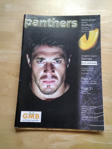 2001 nottingham panthers v - panthers,