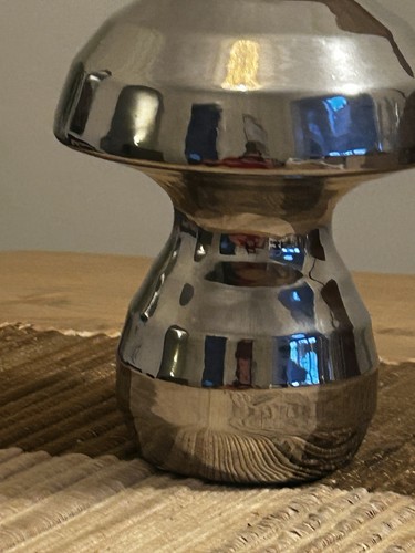 Vintage polished chrome large - polished,