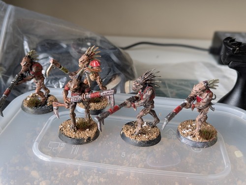Kroot carnivores painted - x5,