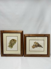 Set of 2 Framed Wildlife Art