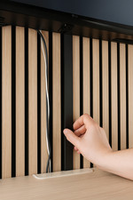 Push Fit Acoustic panel cable duct cover - 13mm Wide