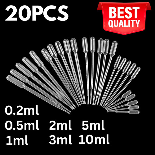 Clear plastic pipettes - plastic,