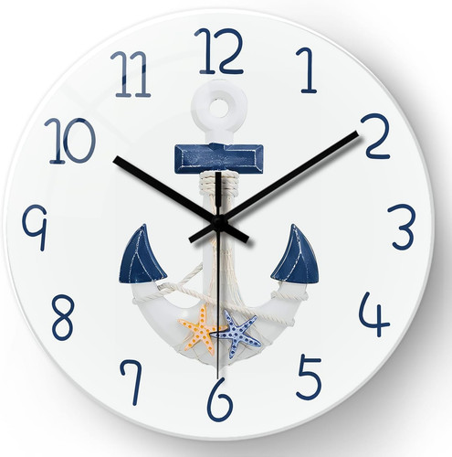 White nautical glass battery - white,