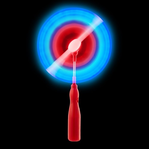 Red flashing led spinning - red,
