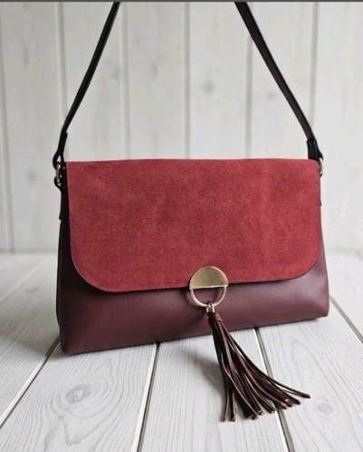 Burgundy crossbody bag - ​burgundy,