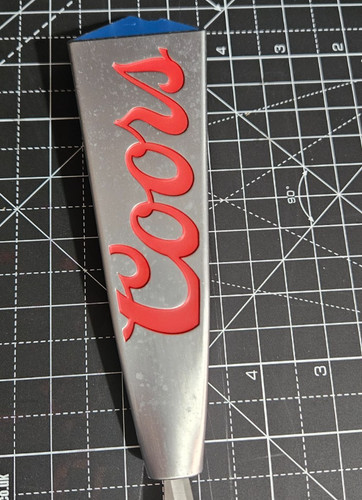 Coors lager metal beer tap - lager,