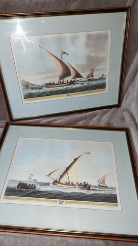 Antique prints sailing ships - prints,