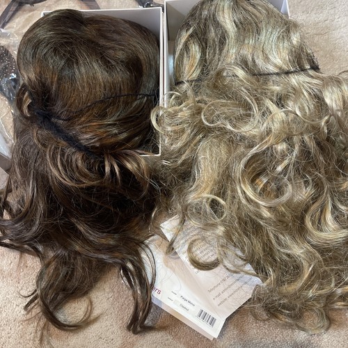 Fibre wigs chestnut - wigs,