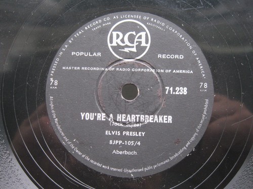 Elvis presley rpm you - presley, you're