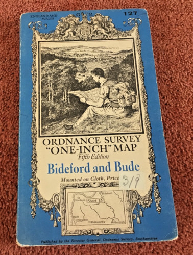 Vintage ordnance survey - ordnance, 1"