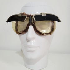 RARE EARLY WW2 - FLIPSCREEN GOGGLES - INTERWAR - PRIVATE PURCHASE RAF WWII WW1 