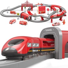  Electric Train Sets Toy 92pcs