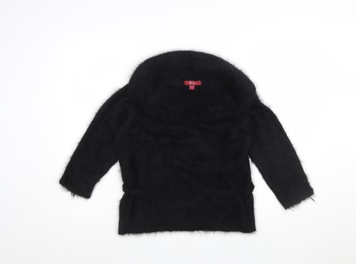 Monsoon womens black angora - black,