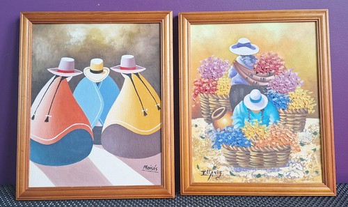 Peruvian oil on canvas - oil,