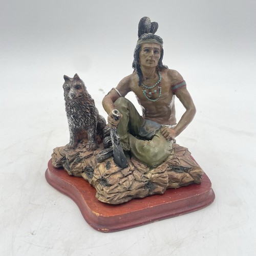Native american wolf - native,
