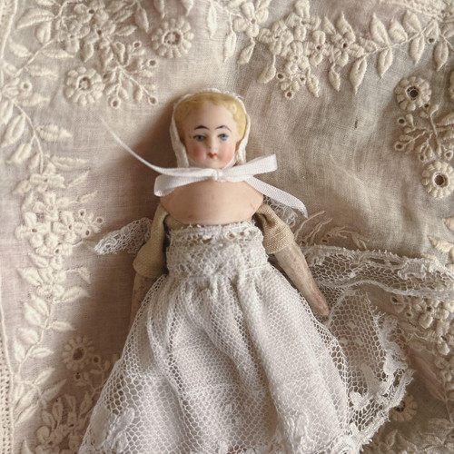 Antique blonde china - china, doll