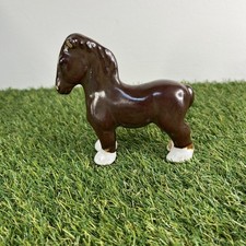 Studio Pottery Shire Horse In Perfect Condition 4.5” Tall