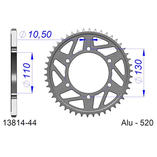 Afam aluminum crown p520 z44 - p520,