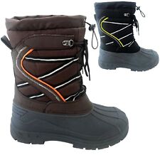 MENS WINTER SNOW BOOTS MUCKER THERMAL SKI WELLINGTONS FUR WARM SIZE 6-11 NEW UK